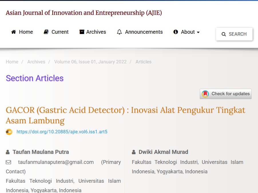 alt gacor gastrid acid detector