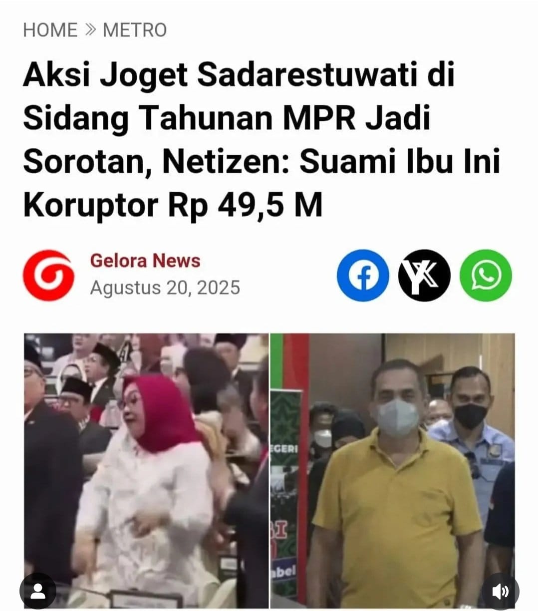 alt aksi joget anggota DPR dan suaminya yang koruptor